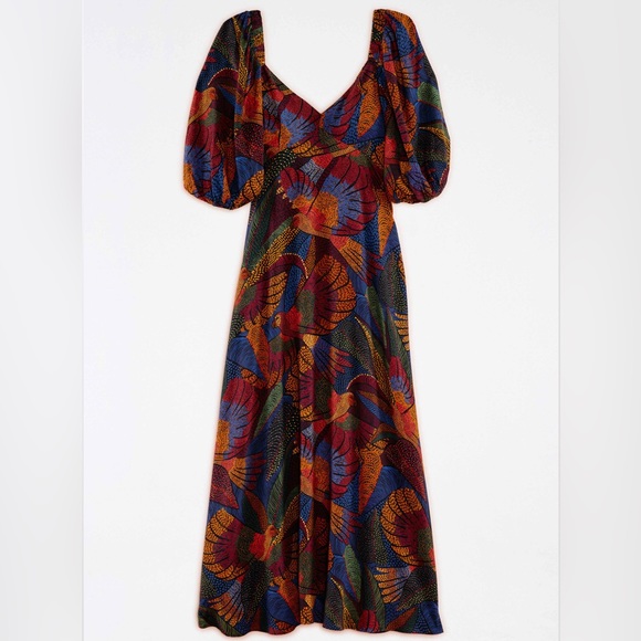 FARM Rio Dresses & Skirts - NWT! 🐆 FARM RIO Dotted Macaws Maxi Dress🌴